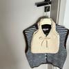 Multicolor Bow Knitted Handbag Soft Knitted Wrist Bag Creative Knit Shoulder Bag  Travel