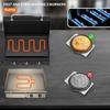 3 Burner Gas Griddle with Hood- 23.3 Inch Outdoor Propane Griddle-45000 BTU Propane Fuelled, Portable Flat Top Gas Grill