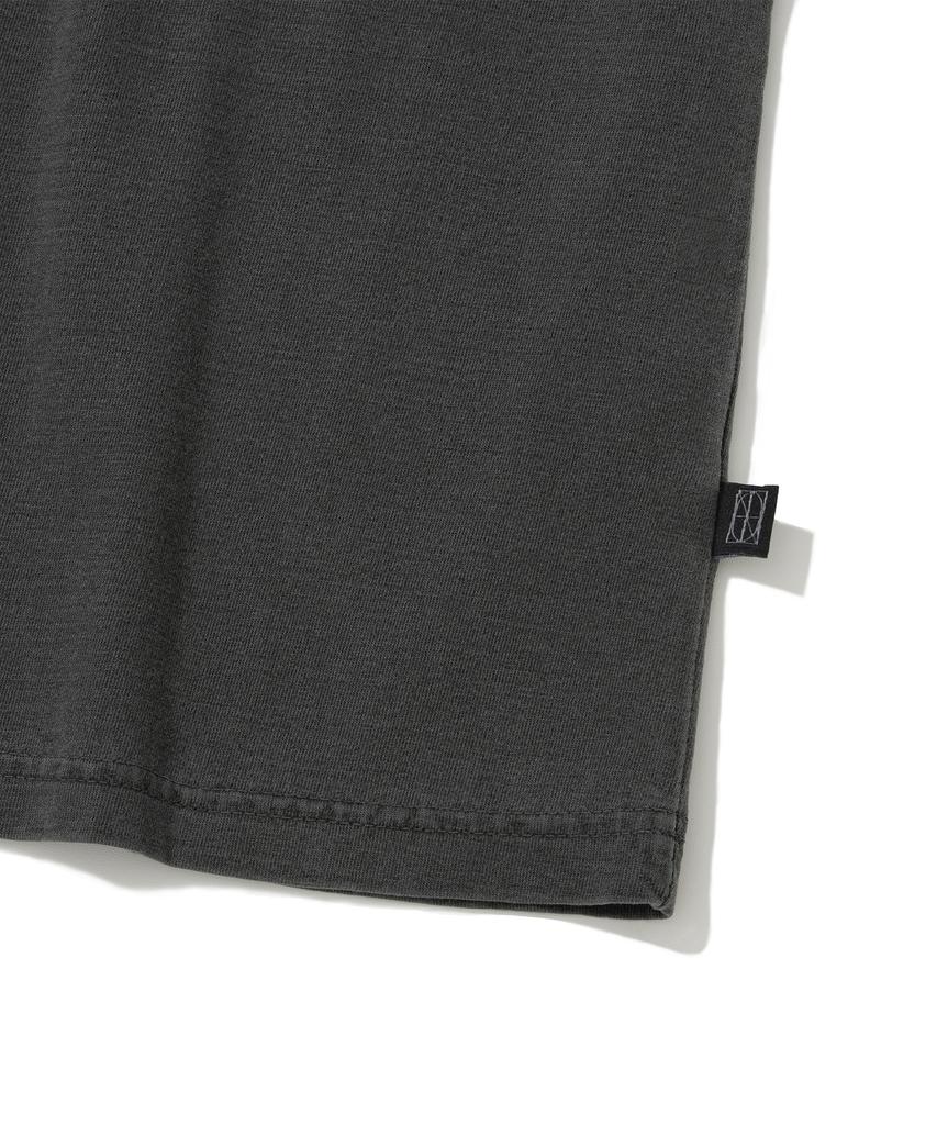 NOT4NERD Cathedral Afterimage Pigment Regular Fit T-Shirts - Charcoal