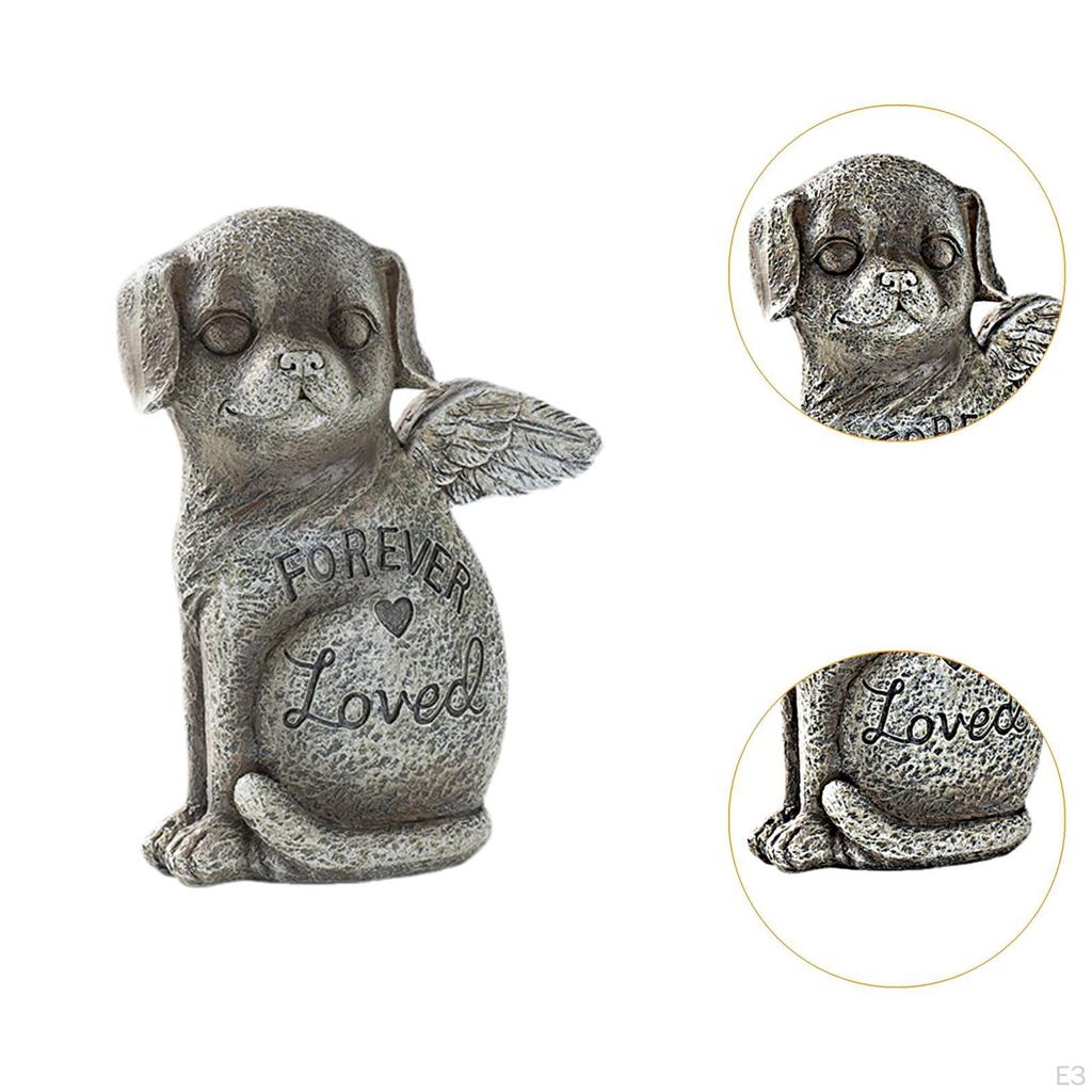 Pet Memorial Figure for Backyard Lawn Decoration Small Animal Grave Marker