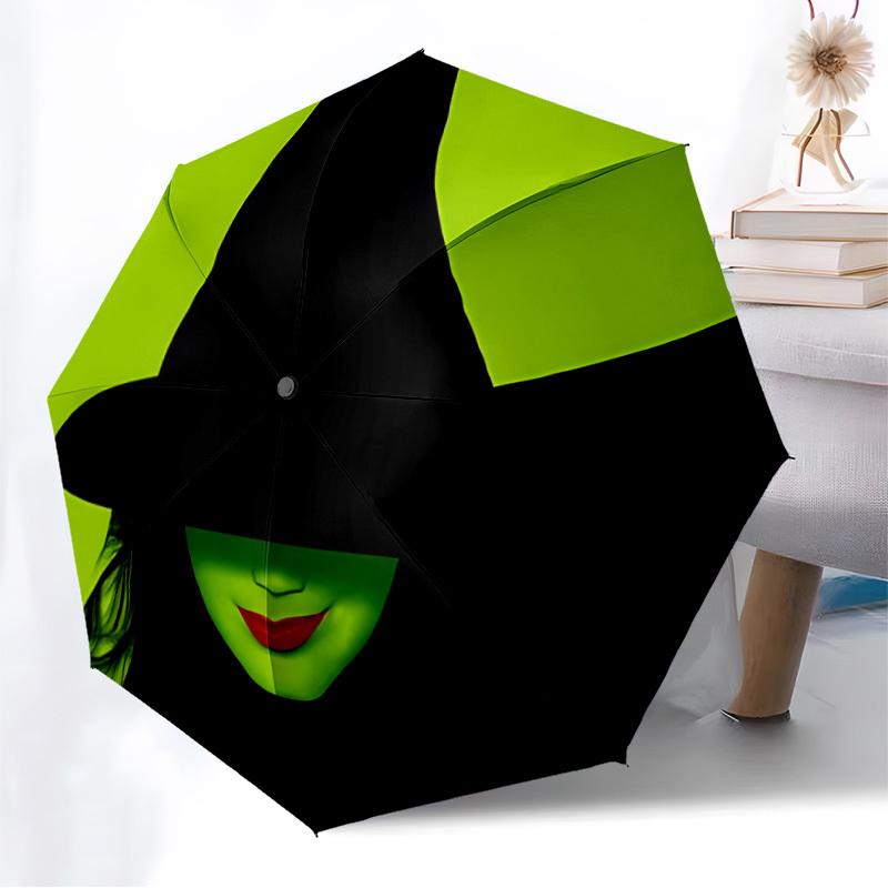 1pc Wicked Automatic Folding Umbrella, Portable Collapsible Design, Casual Outdoor Accessory L1127046