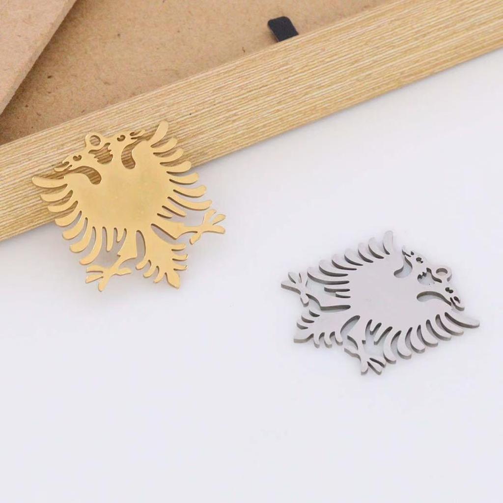Albanian Eagle Minimalist Stainless Steel Pendant