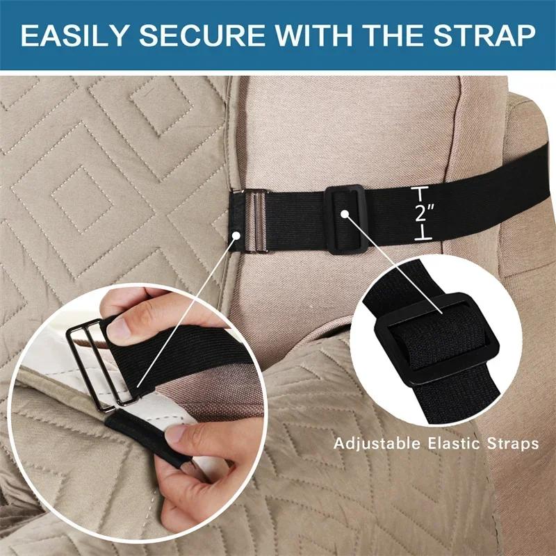 1 Seater Recliner Sofa Slipcover Pets Dog Kids Mat Multiple Sizes Non-slip Recliner Couch Cover Four Seasons Sofa Armchair Mats