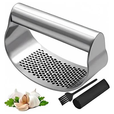 Exprimidor Manual de ajos de acero inoxidable mejorado, triturador basculante de jengibre y ajo, herramientas para cortar ajo y picar, utensilios de cocina