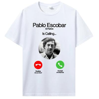 Pablo Escobar Appels pour T-shirt Homme Dropshipping Crossfit Homme T-shirt 100% Coton Col O Confortable Manches Courtes Top