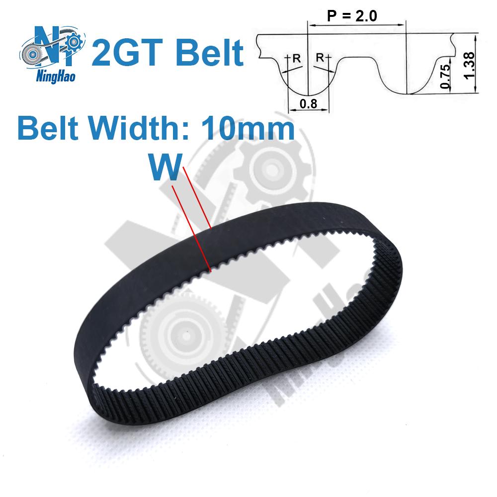 2GT Belt GT2 Timing Belt Width 6mm 10mm 15mm Closed Loop Rubber Perimeter 1424mm~1610mm 2MGT Synchronous Belt 3D Printer Parts