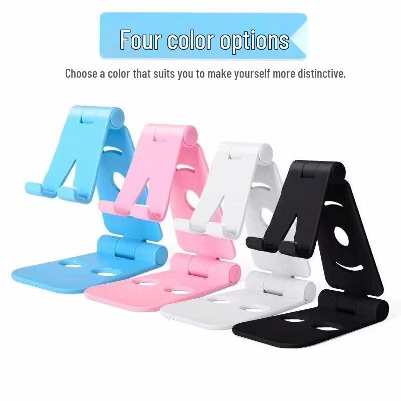 Double Foldable Portable Phone & Tablet Stand: Multifunctional & Creative Gift for Desktop & Live Streaming.