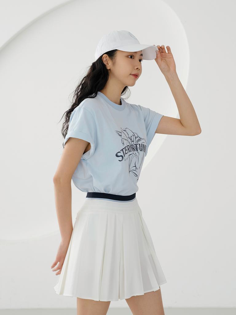 NITINA Organic Silket Print T-Shirt S/Bl