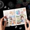 Fireworks Themed Sticker Pack: Dark Shadow Phantom Series – 15 Sheets for Journal Decoration
