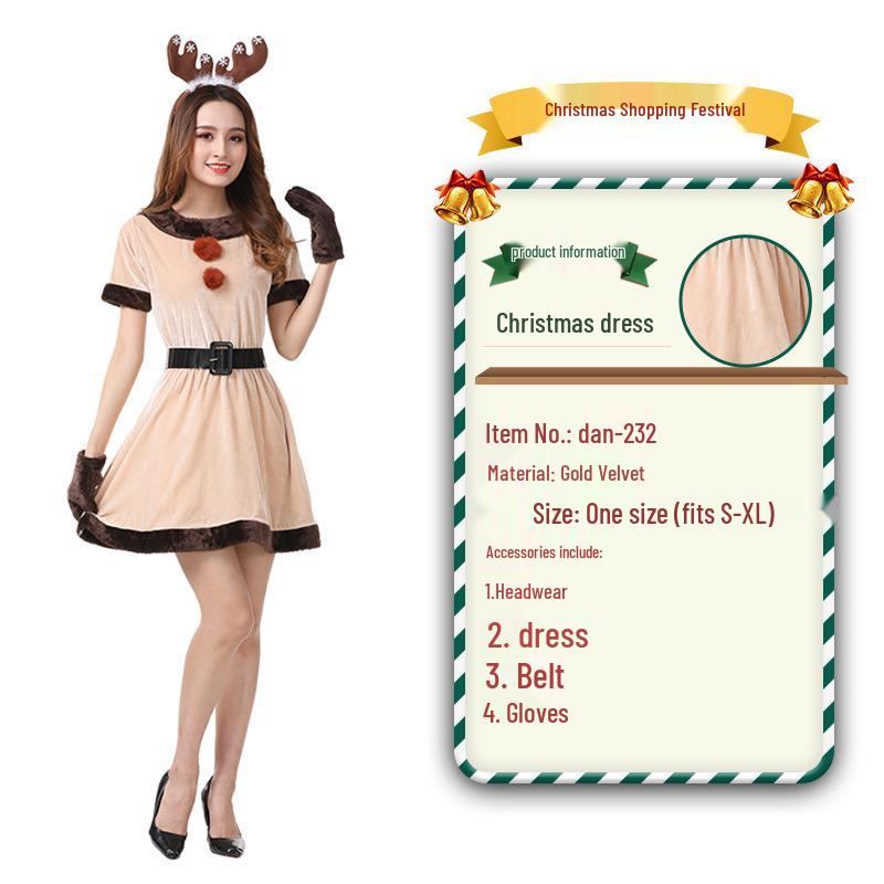 2023 Weihnachtsmann Weihnachtskostüm und Cosplay-Outfit-Set