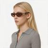 Miu Miu Side Letter Decoration Irregular Shape Sunglasses Women sunglasses MU11WS4BW2Z1