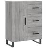 VidaXL Buffet Sonoma Grey 69.5x34x90 Cm Engineered Wood 827946
