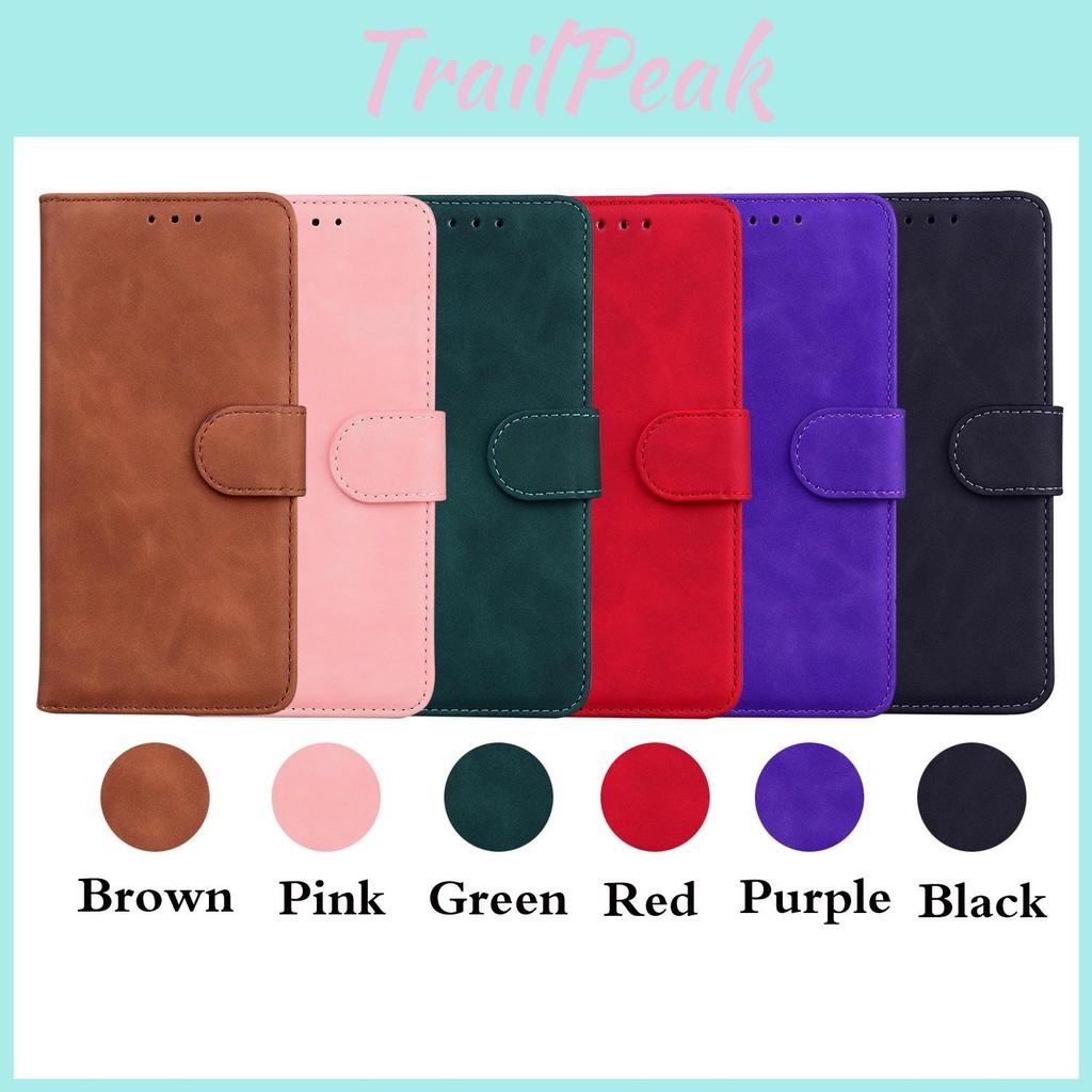 For Samsung Galaxy A06 Solid Color Skin Leather Phone Case Women Magnetic Men