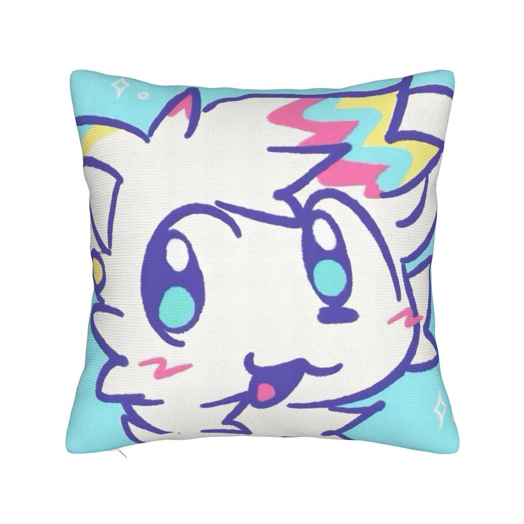 Boykisser Square Pillow Case Cat Cushion Cover Custom Zippered Decor Pillowcase for Car 18"
