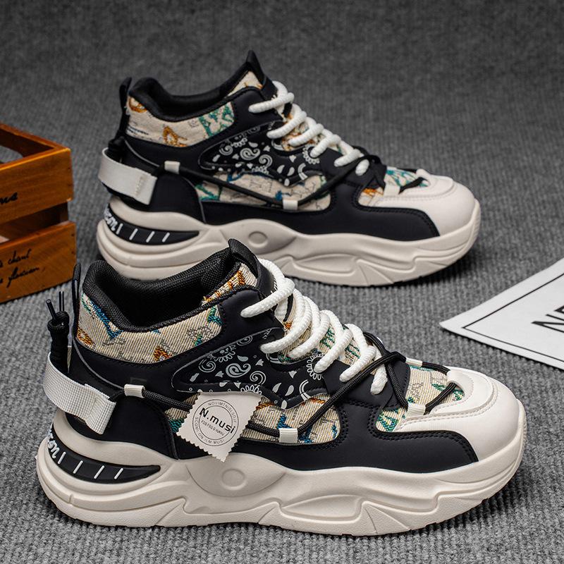 

Men s shoes autumn new high-top shoes men s sports shoes versatile platform casual teen dad shoes men 44