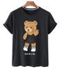 T-shirt Divertente con Stampa Orso Donna Moda Cartone Animato Harajuku Casual T-shirt Femminile Estiva Manica Corta Top T-shirt Unisex Maglietta Unisex