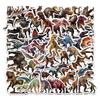50 Pieces of Jurassic Dinosaur Sticker Graffiti Luggage Skateboard Notebook Waterproof Children's Dinosaur Stickers