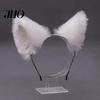 Tiara Ajustável Orelhas de Gato de Pelúcia Cosplay Festa Halloween Feito à Mão Leve Aro de Cabelo Adereço para Fotografia de Ambiente Festivo