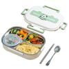 Stainless Steel Thermal Lunch Box with Cutlery Set 2/4/5 Grids Heat Preservation Bento Box Panda for Audlts Kids Lunch Cooking