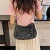 Denim Bag Women's Commuter Tote Bag Large Capacity Crossbody Bag