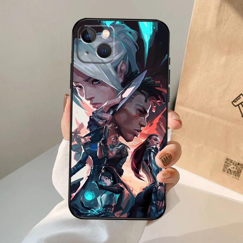 Valorant Game Handyhülle Für iPhone 17 Air 16 15 13 11 12 14 Pro Max 13 12 mini 15 16 Plus 16e Hülle Coque
