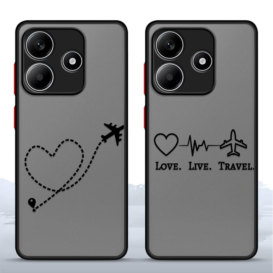 Line Airplane Topographic Funda Back Phone Cover Case for Xiaomi Redmi Note 14 13C 12 13 Pro Plus A4 11 14C 9S 10