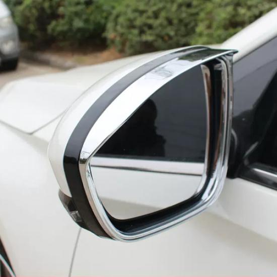 For Nissan Altima -2024 Side Mirror Rain Eyebrow Cover Trim Chrome 2PCS