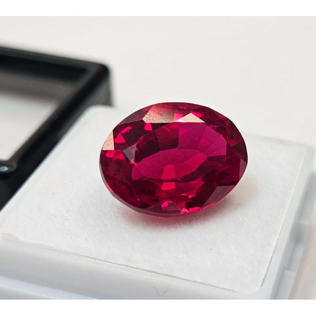 Certified Red Ruby Mozambique Oval Cut 12 Ct Fabulous Loose Gemstone