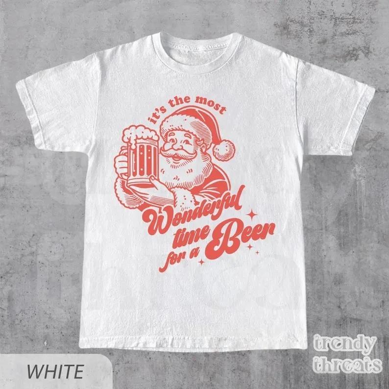 Retro Santa Claus Shirt, Funny Christmas Shirt, Santa Claus, Graphic Tee L