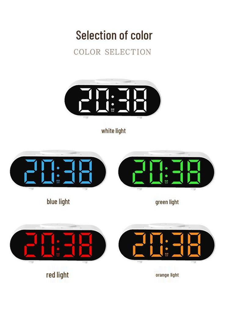 GH9000 Multi-functional Wireless Charging Alarm Clock - Bedside Desk Clock with Fast Mobile Phone Charging