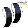 Pannello Solare 50W/100W Monocristallino Flessibile Kit Pannello Solare Sistema Caricabatterie