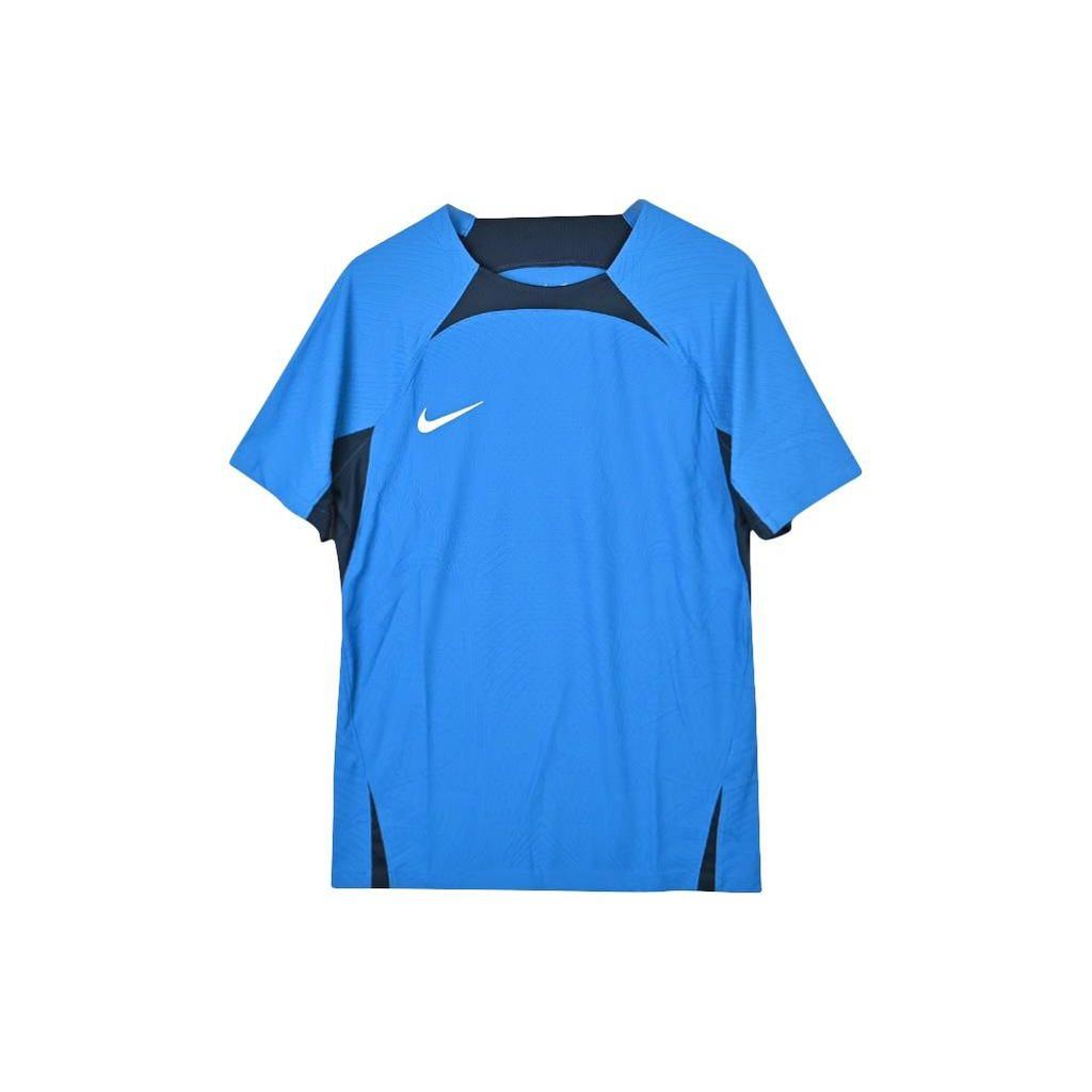 Nike Sports Training Warm-Up Quick-Dry Short Sleeve T-Shirt Men Tops Blue DR0668-463