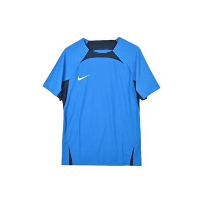 Camiseta Masculina de Manga Curta Secagem Rápida para Aquecimento de Treino Esportivo Tops Azul DR0668-463