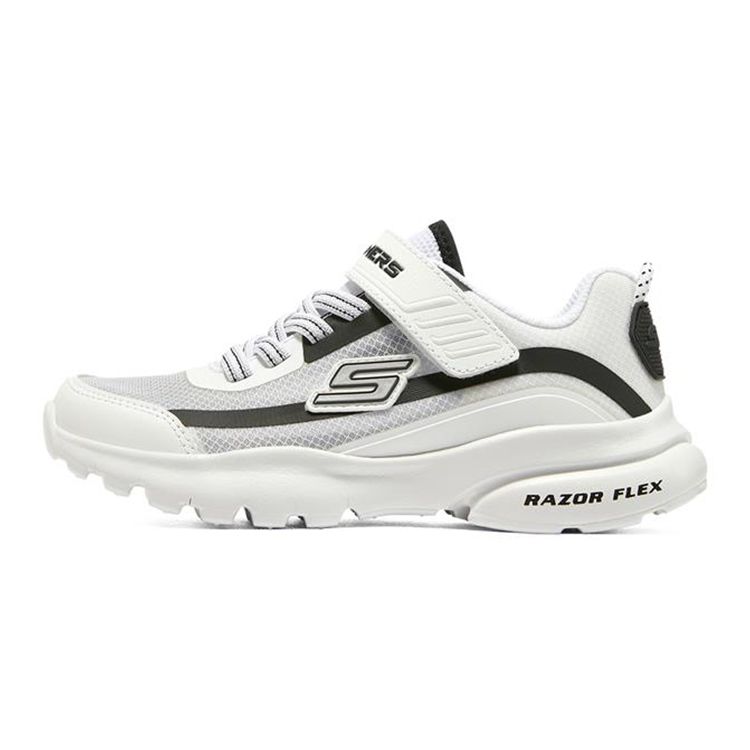 Skechers Razor Flex Comfortable Versatile Low-Top Casual Shoes Kids sneaker White Black 403778L-WBK 28.5