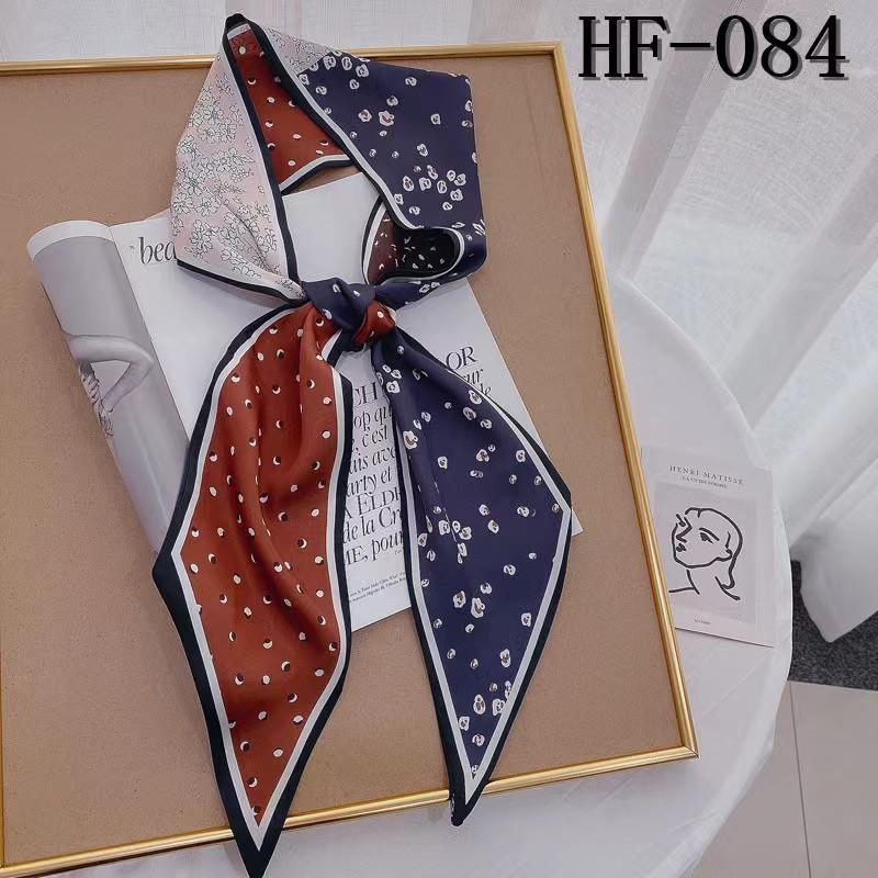 Luxury Long Silk Scarf Bag Tie Lady Neck Skinny Scarves Hairband Foulard Horse Print Brand Women Neckerchief Ribbon