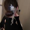 Für Mädchen Fransen Braut U-Form Schmetterling Koreanischer Stil Haarnadel Damen Haarstäbchen Chinesische Haargabel