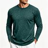 Men's Color Long Sleeve T-Shirt Casual Base Layer Tee for Spring