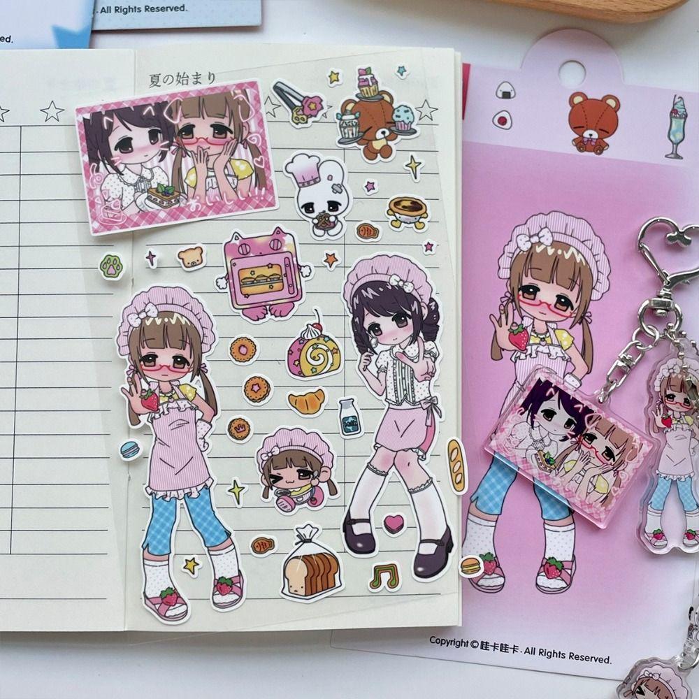 DIY Stickers Deco Stationery Stickers Cute Millennium Anime Story Stickers Phone Craft Stickers