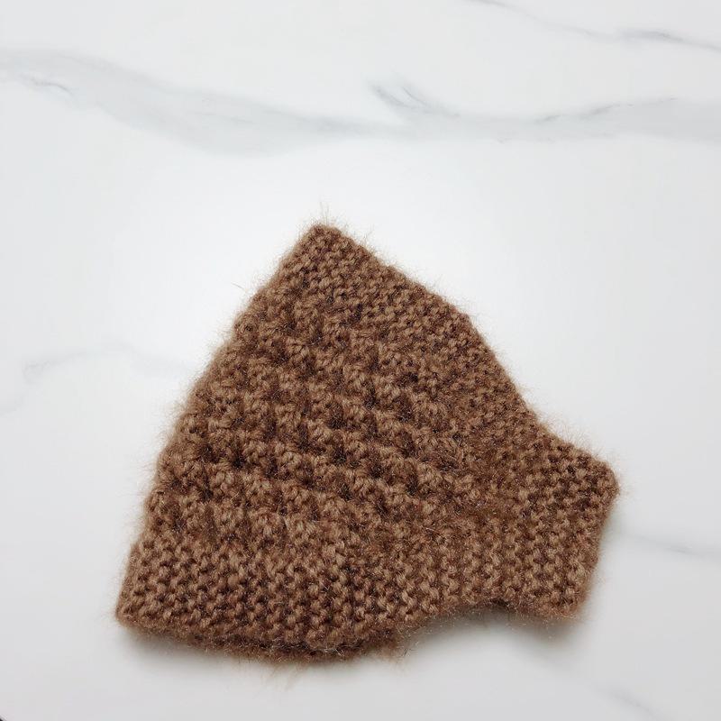 Women's Knitted Headband & Wool Earmuffs: Autumn/Winter Cycling Hat for Thin Face