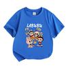 Kids Boys Girls 100% Cotton Crew Neck Short Sleeve T-Shirt Cute Cartoon Summer Beach Vacation Print Soft Casual Pullover Tee For Toddlers Children Dai