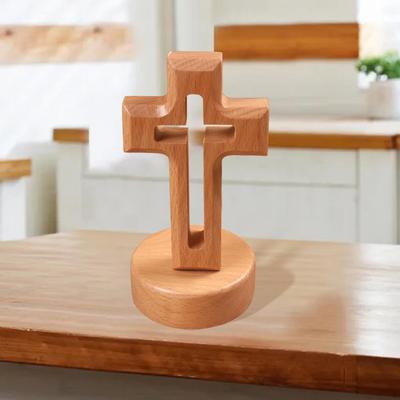 Ornament Standing Christian Gifts Collection Crucifix for Church Room Bedroom Office Deskp