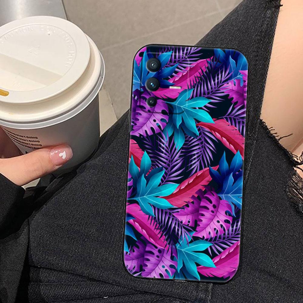 Vintage Banana Leaf Flower Cover Phone Case For VIVO S1 V17 V20 V21 V23 V23E V25 V25E V27 V27E V29 V29E V30 V30E V40 Case Funda