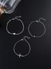 3pcs Silver Cross & Octagram Bracelet Set, Elegant Fashion Accessories Suitable For Women's Daily, Dating, Work Outfit Layering
