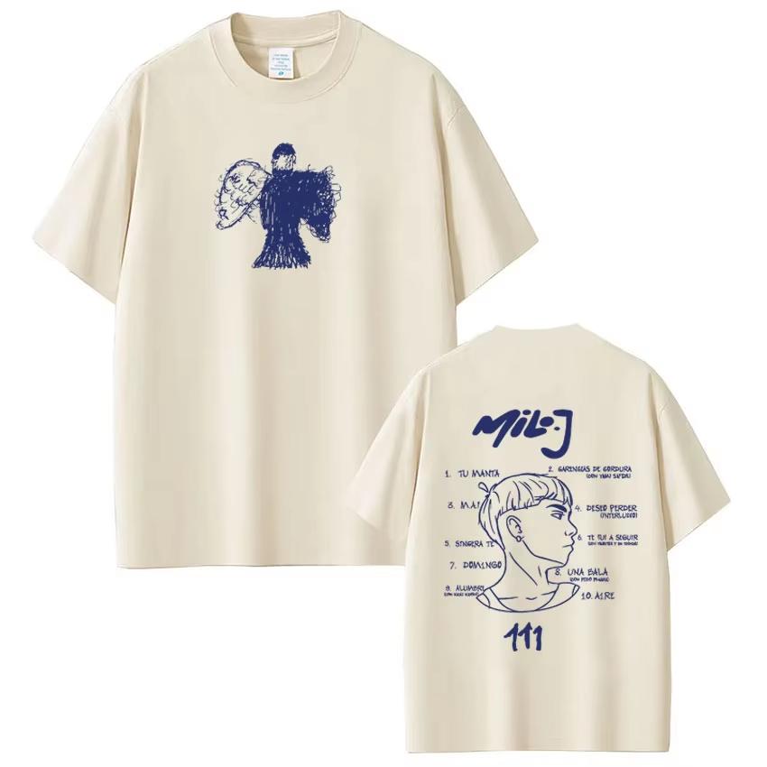 

Rapper Milo J Fashion Graphic Tshirt Unisex Women Hiphop Tshirt Shortsleeved Casual Harajuku Vintage Pop music Tshirts S