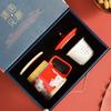 Meet The National Trend Ceramic Mug Gift Box Set with Lid Tea Leaking Cup Holiday Gift Business Souvenir