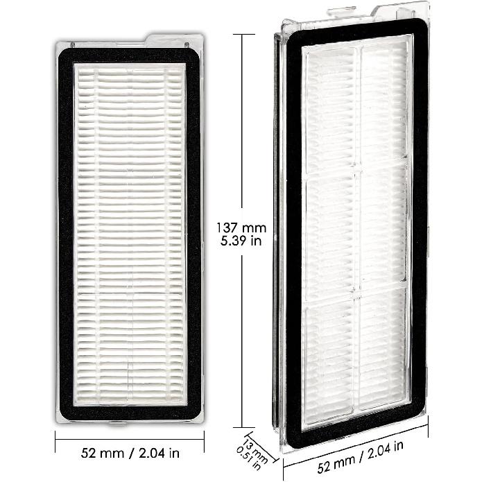 (8 Pack) Q Revo S Replacement HEPA Filter Compatible With Roborock Qrevo S, Qrevo Pro, Qrevo MaxV, Qrevo Plus, Qrevo Edge, Qrevo Curv Robot Vacuum,