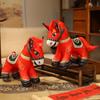 2026 Year of The Horse Plush Toy Traditional Chinese Zodiac Stuffed Horse 23cm Good Luck Pony Doll Home Car Decor