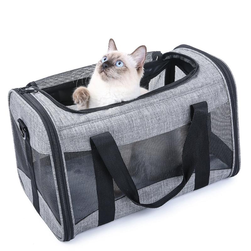 Pet Tote Carrier Bag, Portable Pet Bag Go-out Bag Travel for Puppies Outdoor Travel Portable Soft Shoulder Bag