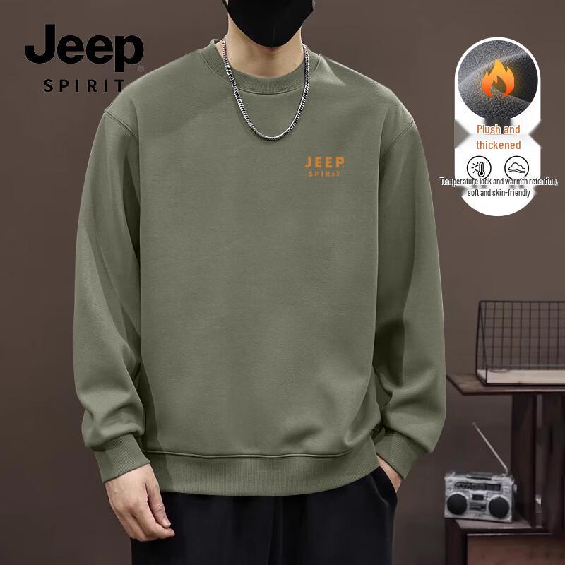 JEEP SPIRIT Men's Heavyweight Fleece Sweatshirt