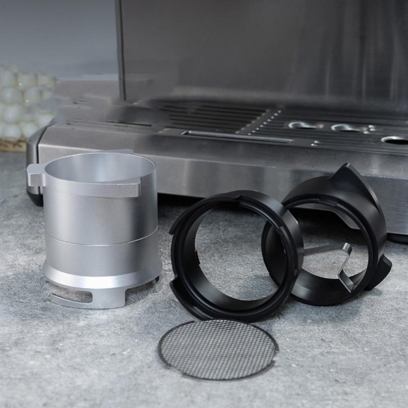 Practical Coffee Dosing Funnel 54mm Coffee Powder Rings Coffee Machine Adapter Rings Suitable for Espresso Portafilters